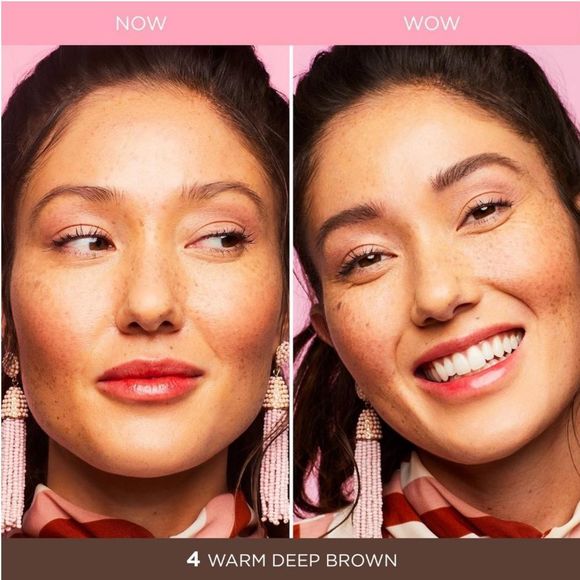 $5❤️‍🔥 Benefit Gimme Brow+ Tinted Volumizing Eyebrow Gel 4 WARM DEEP BROWN NEW - Picture 3 of 5